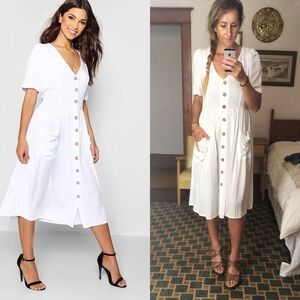 Lovely cottage core white dress